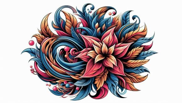 Contemporary Floral Motion Art: Your Design Toolkit