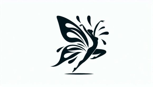 Dynamic Visuals: The Silhouette Butterfly Dancer Motion