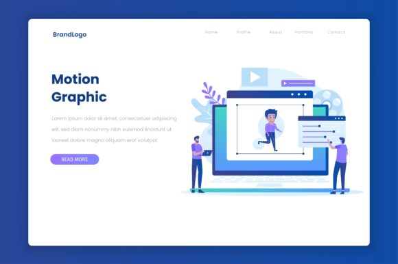 Flat Design Motion Graphic Concept: A Visual Toolkit