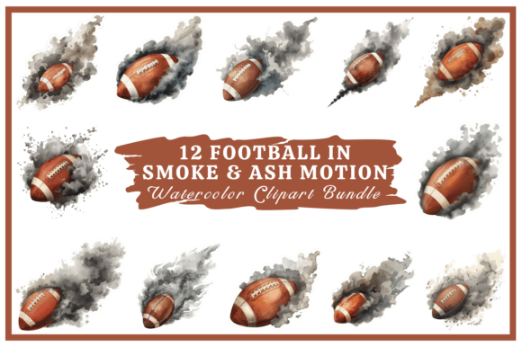 Football in Smoke & Ash Motion Bundle: Dynamic Design Assets