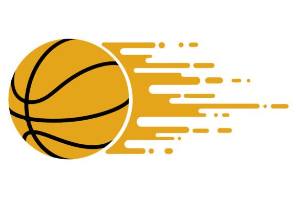 Golden Basketball Motion Vector: Dynamic Sports Branding