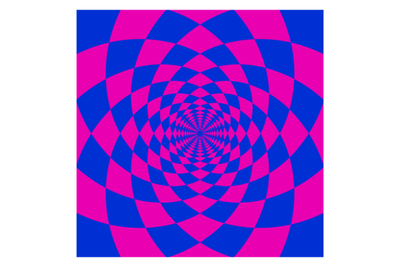 Optical Illusion Motion Neon Effect. Rou: Captivating Display Font