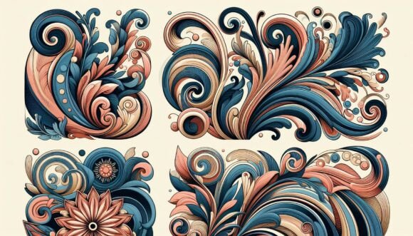 Organic Swirls of Floral Motion: A Designer's Guide