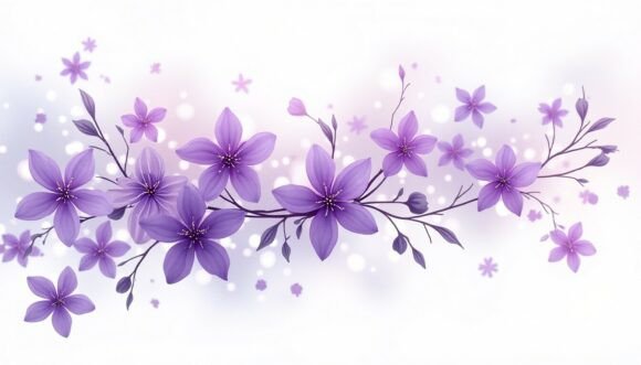 Purple Flora Abstracted in Flow Motion: A Digital Asset Guide