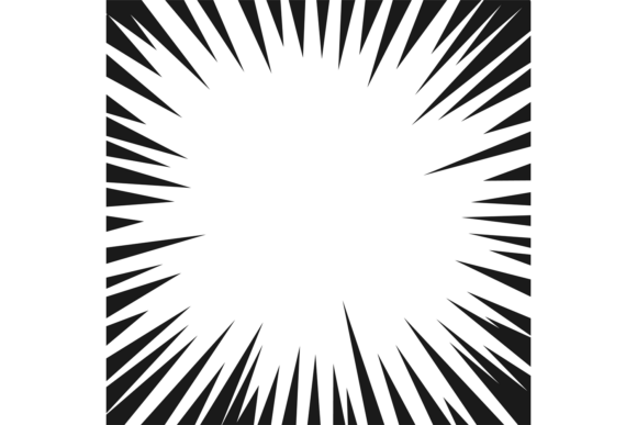 Radial Burst Motion Line Comic Rays Effect: A Dynamic Design Asset