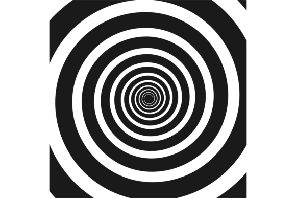 Spiral Hypnotic Motion: The Optical Illusion Font