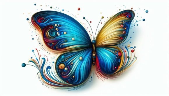 Unleash Creative Energy with Expressionist Butterfly in Motion