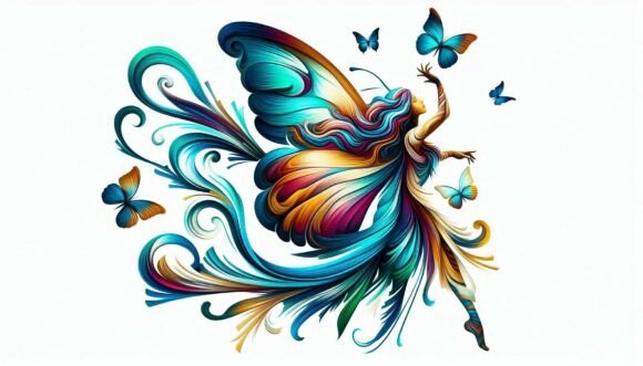 Unleash Dynamic Energy with Surreal Girl in Motion