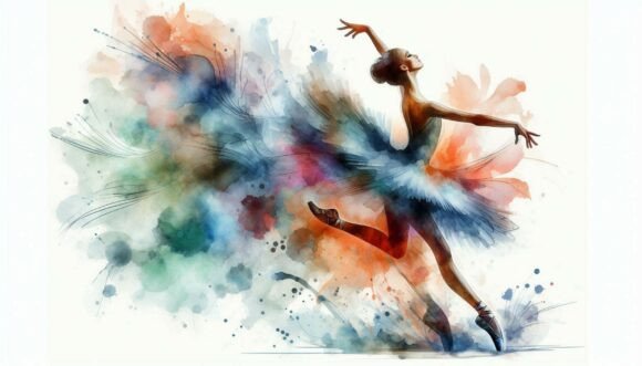 Unleashing Dynamic Elegance: The Abstract Motion Ballerina Collection