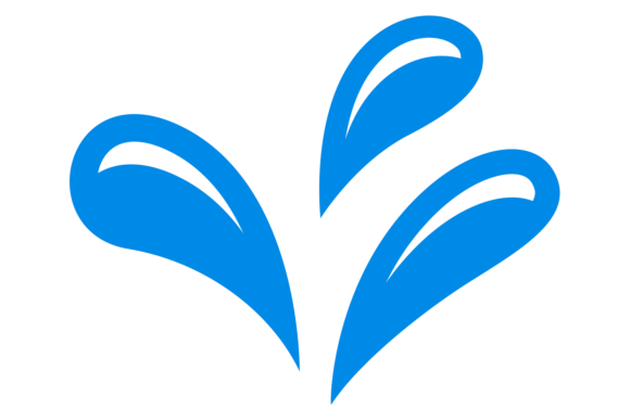 Water Droplet Splash: The Aqua Motion Blue Typeface